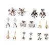 Stainless Steel Stud Earring Findings STAS-XCP0001-81-1