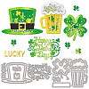 Saint Patrick's Day Carbon Steel Cutting Dies Stencils DIY-WH0309-1520-1