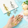 3Pcs 3 Colors Alloy Keychian KEYC-CJ0001-12-4