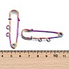 Ion Plating(IP) 304 Stainless Steel Safety Pins Brooch Findings STAS-K252-05A-RC-3