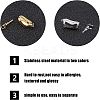 304 Stainless Steel Box Clasps STAS-UN0004-34-4