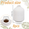 Ceramic Whiteware Vase Ornaments AJEW-WH0609-333-2