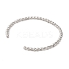 304 Stainless Steel Cuff Bangles for Women BJEW-D048-06P-3