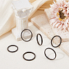 24Pxcs 6 Styles 2mm Polished Plain Dome Finger Ring for Girl Women RJEW-DC0001-21-5