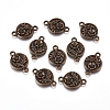 Tibetan Style Links/Connectors LS-TIBEP-EA11003YKG-AB-LF-2
