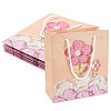 6Pcs Rectangle Paper FLower Gift Bags with Rope Handles ABAG-TA0001-29B-1