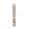 Brass Micro Pave Cubic Zirconia Pendants KK-F901-03B-G-1
