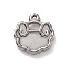 Non-Tarnish 304 Stainless Steel Pendants STAS-E169-25P-1