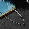 Rack Plating 1MM Brass Box Chain Necklaces for Women NJEW-H049-02G-2