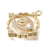 Brass Micro Pave Cubic Zirconia Pendants LS-KK-Q048-23G-2