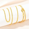 2MM Brass Rope Chain Necklaces for Women Men NJEW-G174-01G-3