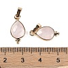 Natural Rose Quartz Faceted Pendans KK-L218-004G-03-3