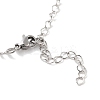 2Pcs 2 Style Brass Braided Macrame Pouch Empty Stone Holder for Pendant Necklaces Making NJEW-SZ0001-65P-3