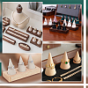 3 Cone Wooden Ring Organizer Holder RDIS-WH0031-02A-03-5