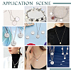 2Pcs Rhodium Plated 925 Sterling Silver Pendants STER-DC0001-43-7