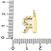 Brass Micro Pave Clear Cubic Zirconia Pendants KK-I476-01G-R-3