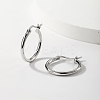 Vintage S925 Sterling Silver Hoop Earrings NK6073-1
