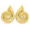 304 Stainless Steel Micro Pave Clear Cubic Zirconia Stud Earrings for Women EJEW-U023-12G-2