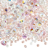 114Pcs Transparent Electroplate Glass Beads GLAA-PA0001-17B-1