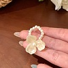 Acrylic and Imitation Pearl Finger Rings for Women FS-WG970C4-05-1