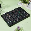 24-Slot Rectangle PU Leather Pendant Display Holder ODIS-WH0043-66-5