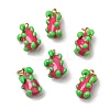 Brass Enamel Pendants KK-S511-01D-G-1