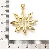 Rack Plating Brass Micro Pave Cubic Zirconia Pendants KK-L226-020G-3