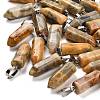 Natural Crazy Agate Pendants G-Z067-07P-19-1