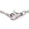 Non-Tarnish 304 Stainless Steel Pendant Necklaces NJEW-P001-10P-01-3