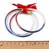 Independence Day PVC Plastic Glitter Powder Multi-Strand Bangles PL-H002-01A-2