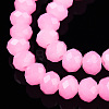 Baking Paint Imitation Jade Glass Bead Strands X-DGLA-A034-J6MM-A01-4