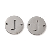 Non-Tarnish 201 Stainless Steel Hollow Flat Round Links FIND-R149-03J-P-1