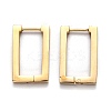 304 Stainless Steel Rectangle Huggie Hoop Earrings LS-STAS-H156-10A-G-2