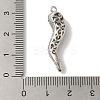 Rack Plating Brass Micro Pave Cubic Zirconia Pendant KK-A229-03G-P-3