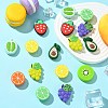 18Pcs 9 Styles Fruit Theme Food Grade Silicone Focal Beads SIL-CJ0002-18-5