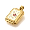 304 Stainless Steel Rhinestone Pendants STAS-M109-09G-3