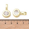 Brass Pave Clear Cubic Zirconia Pendants KK-CBA56EF-35B-G-3