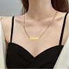 20Pcs 10 Style 304 Stainless Steel Flat Round Pendants & Rectangle Connector Charms Ion Plating(IP) FIND-SZ0002-35-7