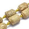 Natural Xiuyan Jade Beads Strands G-O179-C02-3