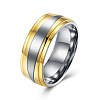 Men's Titanium Steel Finger Rings RJEW-BB27605-A-10-1
