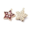 Brass Enamel Pendants KK-I661-03G-B-2
