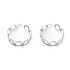 Non-Tarnish 304 Stainless Steel Charms Cabochon Settings STAS-Y001-11P-2