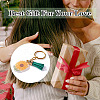 Acrylic Sunflower Pendant Keychains KEYC-TAC00010-7