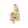 Brass Micro Pave Clear Cubic Zirconia Pendants LS-KK-S505-04G-01-1