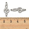 Non-Tarnish 304 Stainless Steel Connector Charms STAS-L022-229P-3