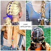 16 Bags 16 Style Metallic/Polyester/Organza/Yarn Cords Cords Hair Braiding String OHAR-KS0001-01-6