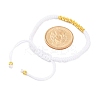 Polyester Cord Braided Bead Bracelets for Women BJEW-L698-01G-14-5
