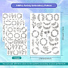 4 Sheets 11.6x8.2 Inch Stick and Stitch Embroidery Patterns DIY-WH0455-001-2
