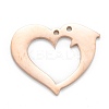Ion Plating(IP) 304 Stainless Steel Pendants STAS-P280-17RG-2