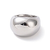 304 Stainless Steel Chunky Dome Finger Ring for Men Women X-STAS-E168-09P-2